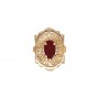 14 Karat Gold Garnet Slide