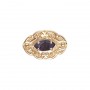 14 Karat Gold Amethyst Slide