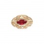 14 Karat Gold Garnet Slide