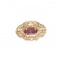 14 Karat Gold Pink Tourmaline Slide