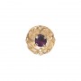 14 Karat Gold Amethyst Slide