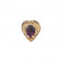 14 Karat Gold Amethyst Slide