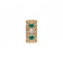 14 Karat Gold Slide with Diamond center and Emerald accents