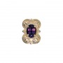 14 Karat Gold Amethyst Slide