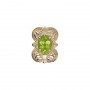 14 Karat Gold Peridot Slide