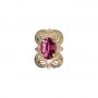 14 Karat Gold Rhodolite Garnet Slide