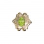 14 Karat Gold Peridot Slide