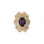 14 Karat Gold Amethyst Slide