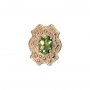 14 Karat Gold Peridot Slide