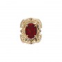 14 Karat Gold Garnet Slide