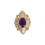 14 Karat Gold Amethyst Slide