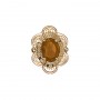 14 Karat Gold Citrine Slide