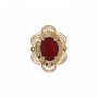 14 Karat Gold Garnet Slide