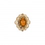 14 Karat Gold Citrine Slide