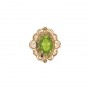 14 Karat Gold Peridot Slide