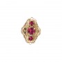 14 Karat Gold Garnet Slide