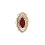 14 Karat Gold Garnet Slide