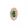 14 Karat Gold Green Tourmaline Slide