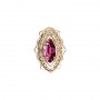 14 Karat Gold Rhodolite Garnet Slide