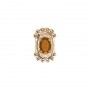 14 Karat Gold Citrine Slide