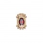 14 Karat Gold Garnet Slide