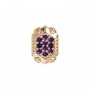 14 Karat Gold Amethyst Slide