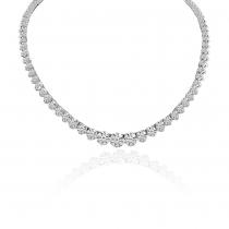 14k White Gold Diamond Necklace