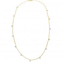 14K Yellow Gold 1.30 Ct Diamond by the Yard Dashing Diamonds Necklace