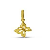 14K Yellow Gold Butterfly Pendant