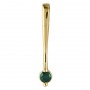 14K Yellow Gold Emerald Drop Pendant