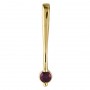 14K Yellow Gold Ruby Drop Pendant