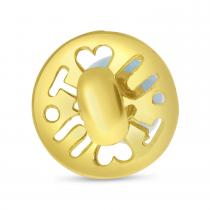 14K Yellow Gold Synthetic Aquamarine Hushabye Pendant