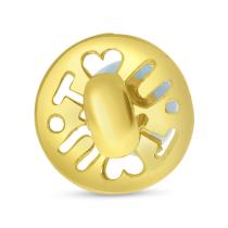 14K Yellow Gold Synthetic Aquamarine Hushabye Pendant