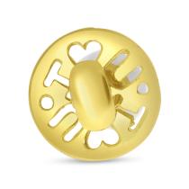 14K Yellow Gold Synthetic White Topaz Hushabye Pendant