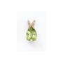 14K Yellow Gold Pear Peridot Pendant