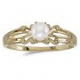 10k Yellow Gold Pearl Ring