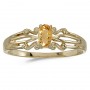 10k Yellow Gold Oval Citrine Ring