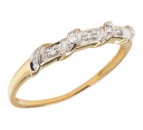 10K Yellow Gold Diamond Band Ring