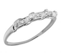 10K White Gold Diamond Band Ring