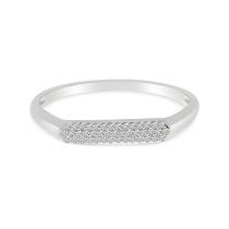 14K Yellow Gold Pave Diamond Stackable Ring