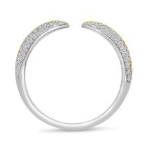 14K Two-Tone Gold Pave Diamond Ring