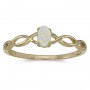 10k Yellow Gold Oval Opal Ring