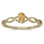 10k Yellow Gold Oval Citrine Ring