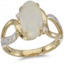 14k Yellow Gold Opal Fashion Ring