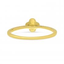 14K Yellow Gold Ruby and Diamond Precious Clover Ring
