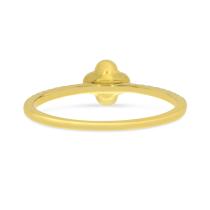 14K Yellow Gold Ruby and Diamond Precious Clover Ring