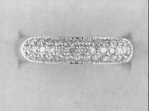 14K White Gold .50 Ct Diamond Band Ring