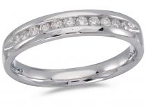 14K White Gold Diamond Diamond Band Ring