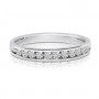 14K White Gold .50 Ct Channel Diamond Gents Band