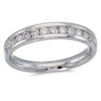 14K White Gold Diamond Diamond Band Ring